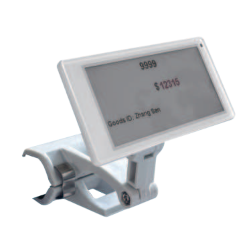 Heavy-duty clamp clip S-AC107 for mounting electronic shelf labels in retail stores