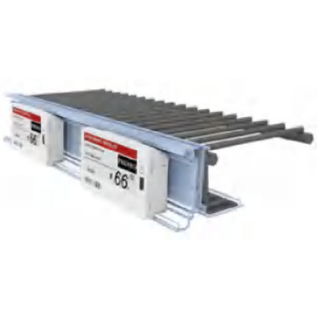 ESL shelf rails: external rail WKDG-2783 for mounting electronic shelf labels in petrol garage forecourt shops